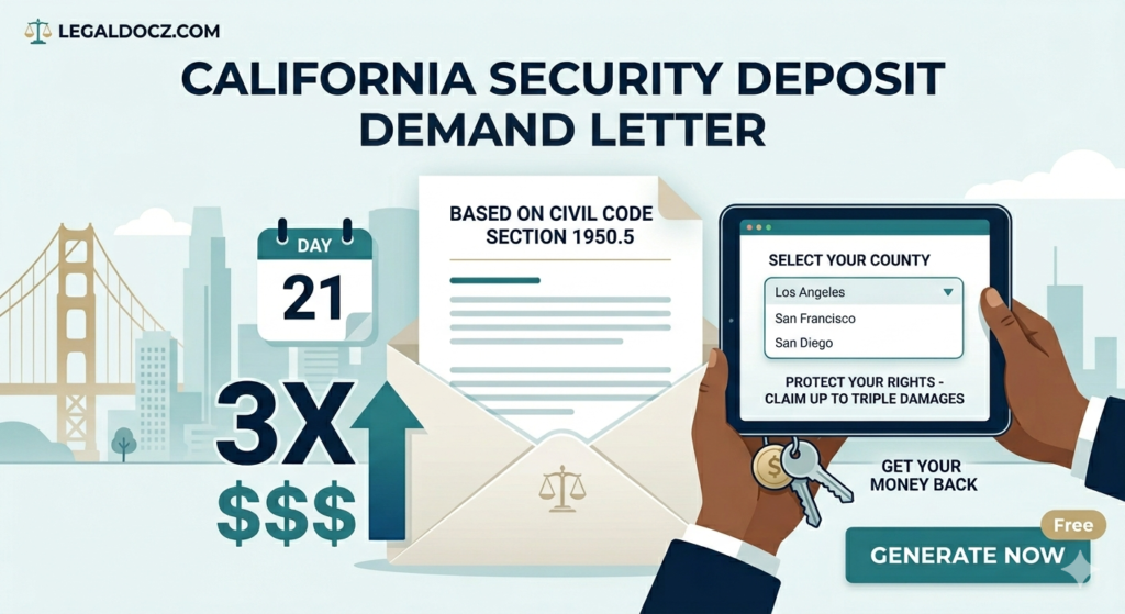 California Security Deposit Demand Letter Generator